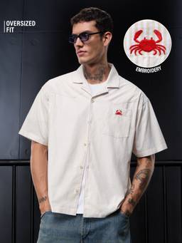 The Souled Store - Crab Men Oversized Shirts
