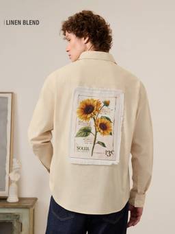 The Souled Store - Sunflower Men Cotton Linen Shirts