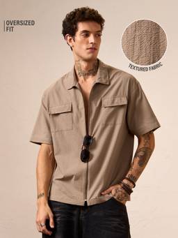 The Souled Store - Desert Men Textured Shacket