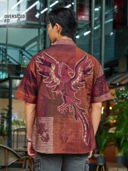 The Souled Store - Tss Originals Pakshi Men Oversized Shirt