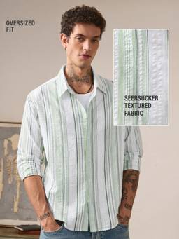 The Souled Store - Striped Breeze Men Relaxed Shirts