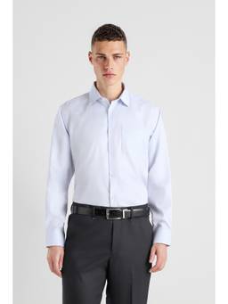 Van Heusen - Men Light Blue Regular Fit Textured Full Sleeves Formal Shirt