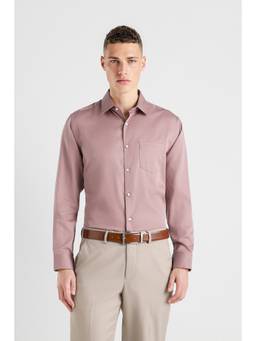 Van Heusen - Men Pink Regular Fit Solid Full Sleeves Formal Shirt