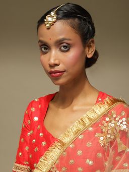 Ruby Raang Studio - Gold-Plated Kundan Maang Tikka