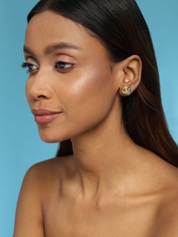 Ruby Raang Studio - Gold-Toned & Silver-Toned Studs Earrings