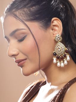 Ruby Raang Studio - Kundan Drop Earrings
