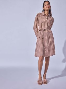 The Label Life - Dusty Rose Printed Mini Dress