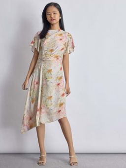 The Label Life - Spring Floral Asymmetric Dress
