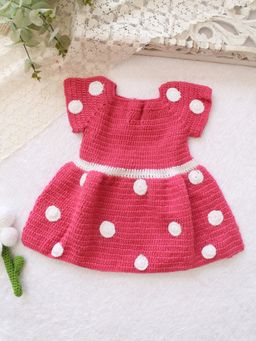 Woonie - Girls Pink Acrylic Dress
