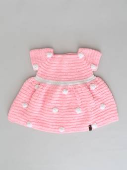 Woonie - Girls Pink Acrylic Dress