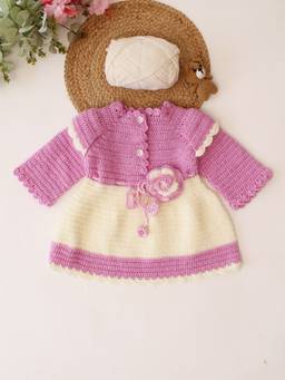 Woonie - Girls Lavender Acrylic Dress