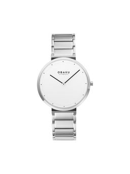 Obaku - Klip Brace Analog White Round Dial Men Watch - V258GXCISC
