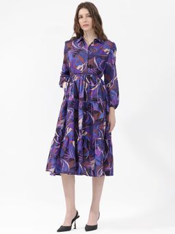 RAREISM - Abra Primary Purple Cotton Dress (Set of 2)