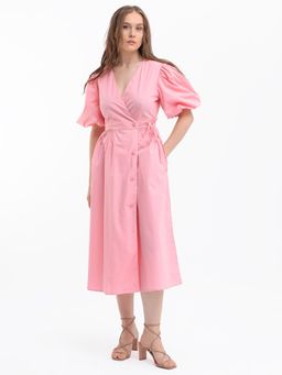 RAREISM - Aloe Light Pink Polyester Dress