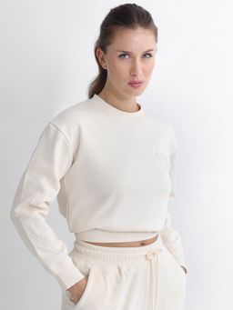 RAREISM - Kroc Primary Cream Cotton Sweatshirt