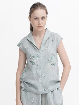 RAREISM - Kyul-T Dusky Green Cotton Top