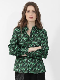 RAREISM - Unio Dark Green Polyester Shirt