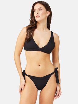 G Heist - Women Stretchable Ribbed Swim Swimwear Bra and Panty