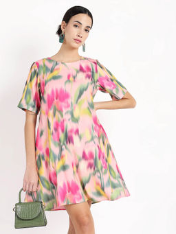 RAREISM - Multi-Color Henkim A-Line Mini Dress