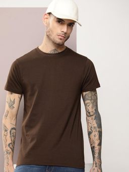 DILLINGER - Mens Brown Solid T-Shirt