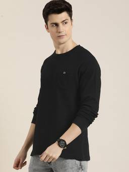 DILLINGER - Black Solid Regular T-Shirt