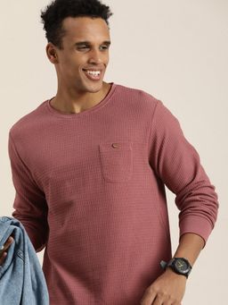 DILLINGER - Mauve Solid Regular T-Shirt