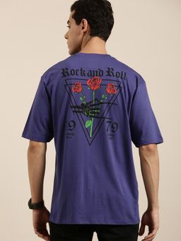 DILLINGER - Navy Blue Graphic Oversized T-Shirt