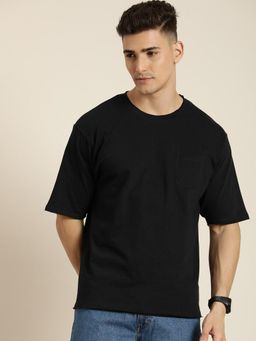 DILLINGER - Black Solid Oversized T-Shirt