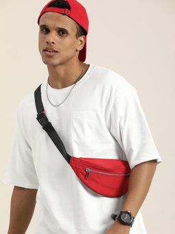 DILLINGER - White Solid Oversized T-Shirt