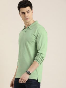 DILLINGER - Green Solid Regular Polo T-Shirt