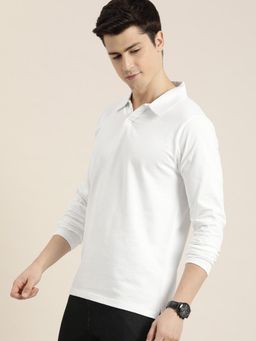 DILLINGER - White Solid Regular Polo T-Shirt