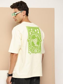 Difference of Opinion - Off White Graphic Oversized T-Shirt