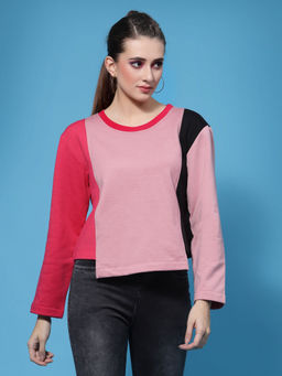 AAREIN - Women Multi-Color Colorblock Sweatshirt