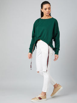 AAREIN - Women Green Solid Top