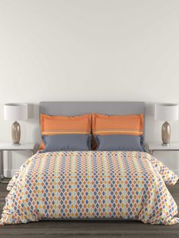 MYTRIDENT - My Trident Cotton 144 TC, Bedsheet With 2 Pillow Cover-Avery (Queen)