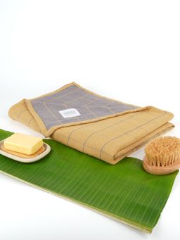 Doctor Towels - Banana Double Cloth Bath Towel Golden Ochre (M)