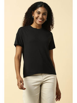 Allen Solly - Women Black Solid Casual T-Shirt