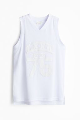 H&M - Boys White Sports Vest Top With Drymove