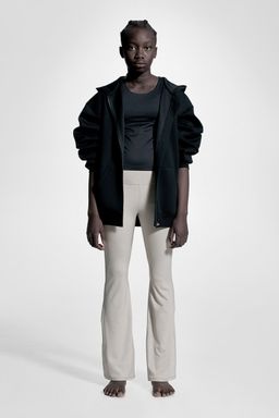 H&M - Girls Beige Flared Sports Leggings With Drymove