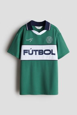 H&M - Boys Green Collared Football Shirt