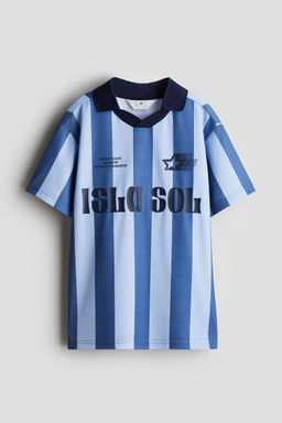 H&M - Boys Blue Collared Football Shirt