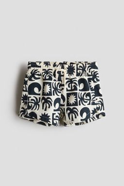 H&M - Boys White Printed Swim Shorts
