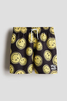 H&M - Boys Black Printed Swim Shorts
