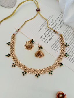 Abdesigns - Enchanting Temple Necklace Green