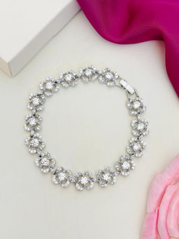 Abdesigns - High Quality American Diamond Bracelet White