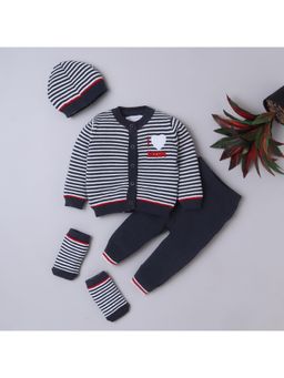 Yellow Apple - Baby Unisex Baby Co-Ord Set -Navy Blue