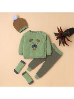 Yellow Apple - Baby Unisex Baby Co-Ord Set-Green