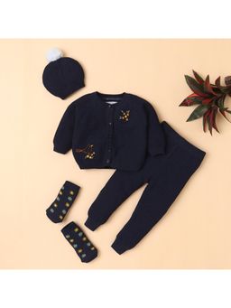 Yellow Apple - Baby Unisex Baby Co-Ord Set-Navy Blue