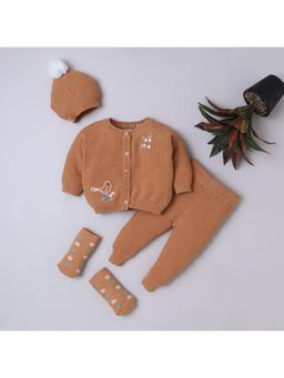 Yellow Apple - Baby Unisex Baby Co-Ord Set-Tan