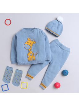 Yellow Apple - Baby Unisex Baby Co-Ord Set-Blue